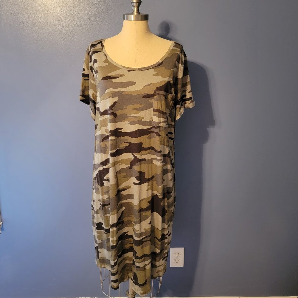 T-shirt Dress - Camo Print